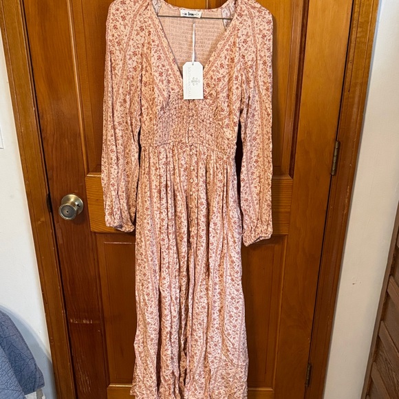 Floral Fall Maxi Dress NWT - Picture 2 of 4